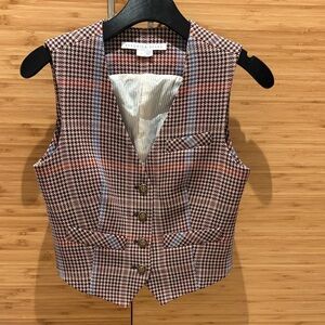 Veronica Beard Checkered Vest